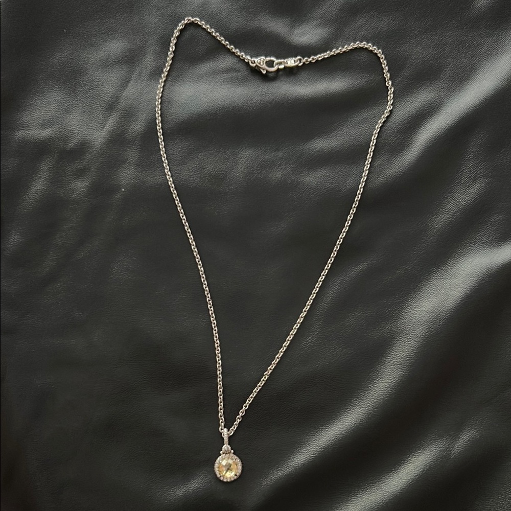 Judith Ripka Canary Crystal Pendant Necklace